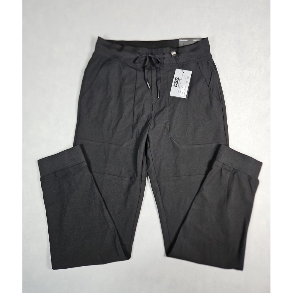 CSG Mens Black Commuter Jogger Pull on Pants Size Small NWT (0077)